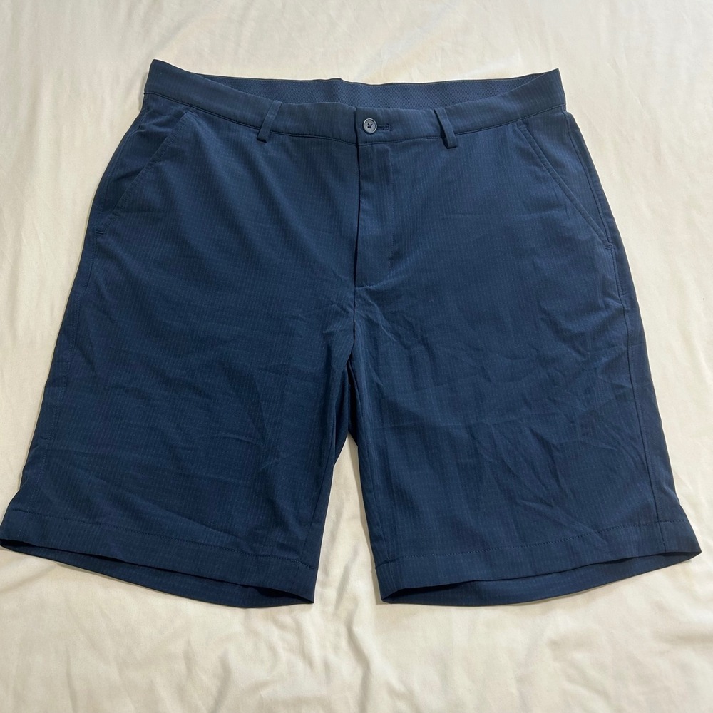 Greg Norman Mens Golf Shorts Lot of 2 Navy Grey Performance Stretch Size 34 - Picture 2 of 16